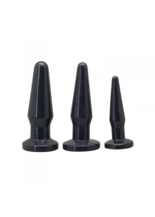 Toyz4lovers Plug, korek analny-TPE ANAL plug, korek analny 3 SIZES/ SET