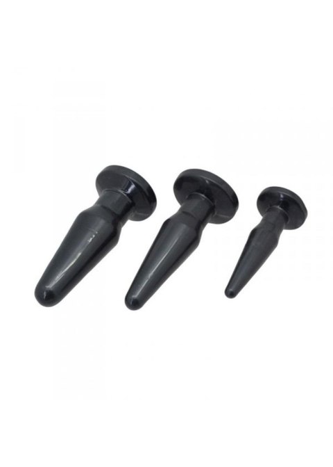 Toyz4lovers Plug, korek analny-TPE ANAL plug, korek analny 3 SIZES/ SET