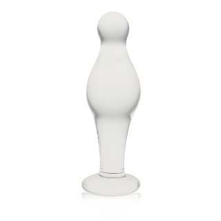 Szklany korek analny, plug 4.5"" Glass Romance Clear
