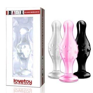 Szklany korek analny, plug 4.5"" Glass Romance Clear
