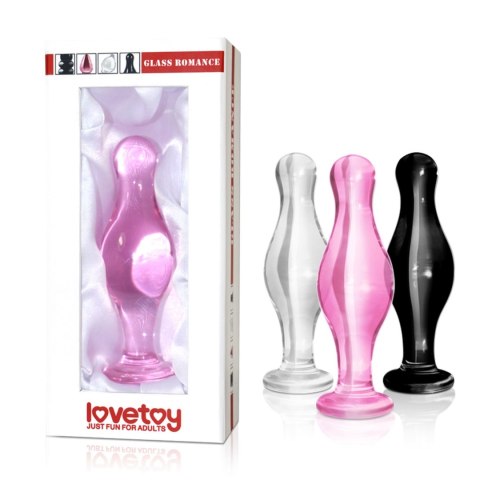Szklany korek analny, plug 4.5"" Glass Romance Pink Szklany korek analny, plug 4.5"" Glass Romance Pink