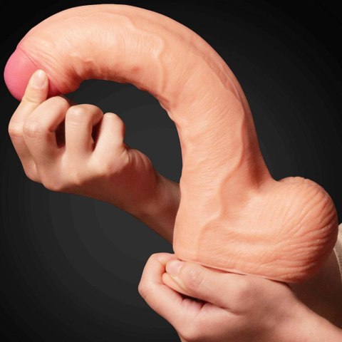 Lovetoy 11"" Dual Layer Platinum Silicone Cock Lovetoy 11"" Dual Layer Platinum Silicone Cock
