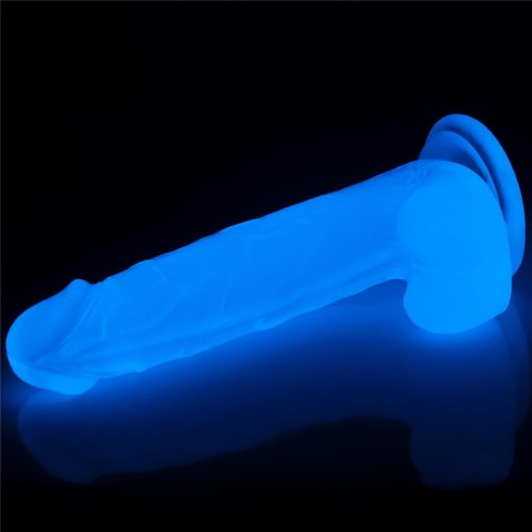 Penis dildo 19 cm, świeci w ciemności Penis dildo 19 cm, świeci w ciemności