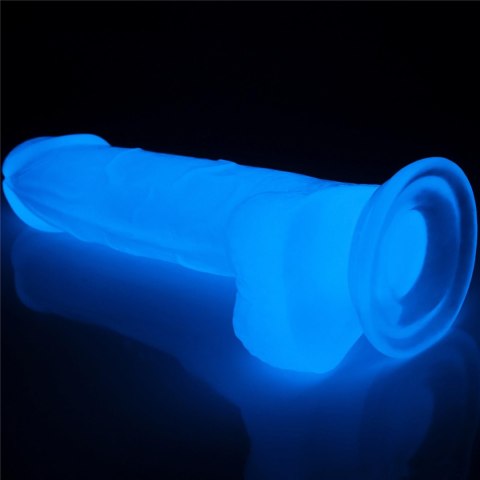 Penis dildo 19 cm, świeci w ciemności Penis dildo 19 cm, świeci w ciemności