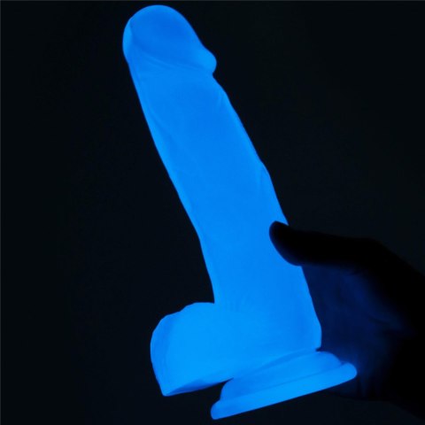 Penis dildo 19 cm, świeci w ciemności Penis dildo 19 cm, świeci w ciemności