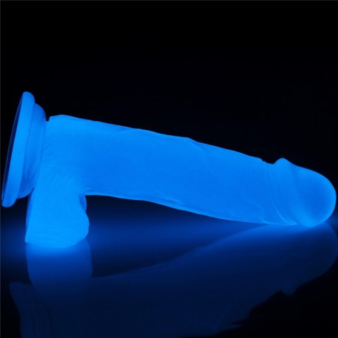 Penis dildo 19 cm, świeci w ciemności Penis dildo 19 cm, świeci w ciemności
