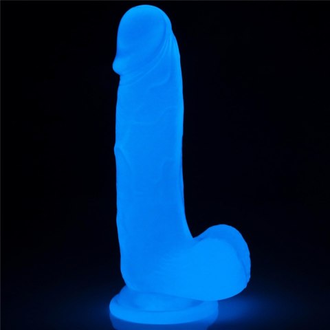 Penis dildo 19 cm, świeci w ciemności Penis dildo 19 cm, świeci w ciemności