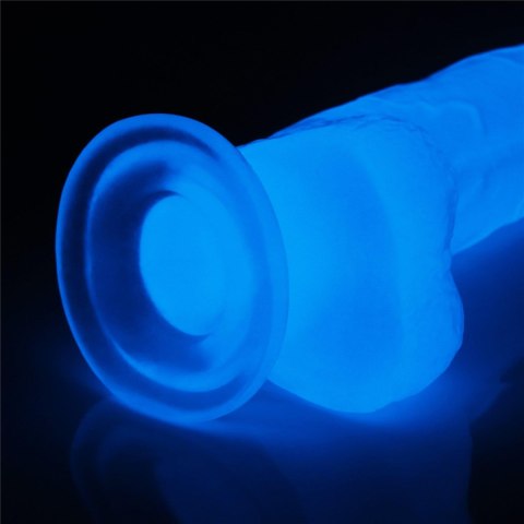 Penis dildo 19 cm, świeci w ciemności Penis dildo 19 cm, świeci w ciemności