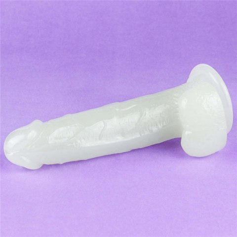 Penis dildo 19 cm, świeci w ciemności Penis dildo 19 cm, świeci w ciemności