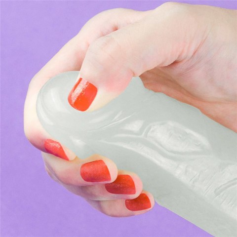 Penis dildo 19 cm, świeci w ciemności Penis dildo 19 cm, świeci w ciemności