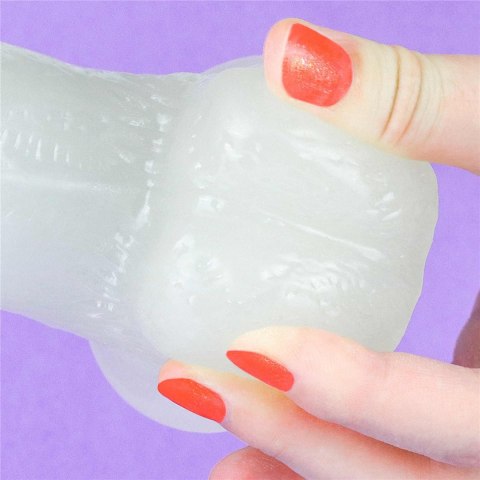 Penis dildo 19 cm, świeci w ciemności Penis dildo 19 cm, świeci w ciemności