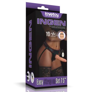 Lovetoy Vibrating Easy strap on Set 7.5''