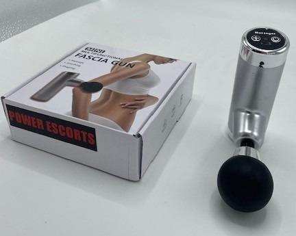 Power Escorts Massage gun mini silver Power Escorts Massage gun mini silver