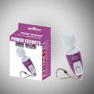 Power Escorts Mini wand, różdżka, mikrofon purple mini wand, różdżka, mikrofon wibrator, wand, różdżka, mikrofon 6,5 cm