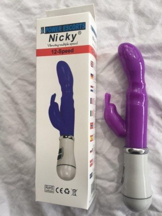 Power Escorts Nicky purple 23 speed wibrator do punktu g, g spot wibrator 22 cm