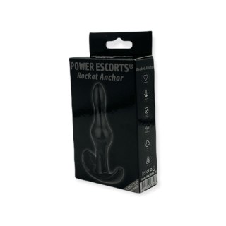 Power Escorts Plug, korek analny-Rocket Anchor Plug, korek analny 8,5cm Black