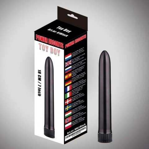 Power Escorts Toy boy black 18 cm basic vibrating Power Escorts Toy boy black 18 cm basic vibrating