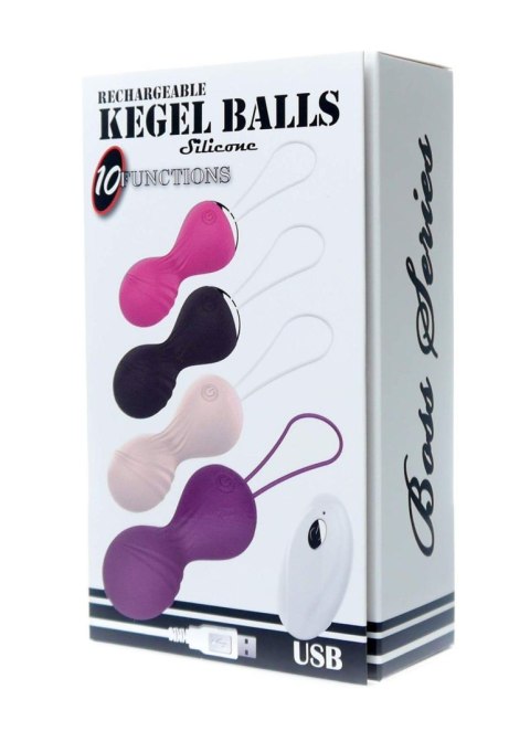 Boss Series Magic Kulki-Vibrating Silicone Kegel Balls USB 10 Function / Remote control -Flesh Boss Series Magic Kulki-Vibrating Silicone Kegel Balls USB 10 Function / Remote control -Flesh