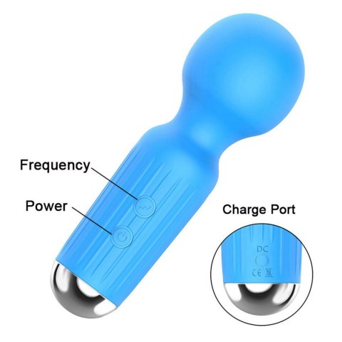 Wibrator Magic Stymulator, wibrator-Mini wibrator Mini Masager USB 20 Functions - Blue Wibrator Magic Stymulator, wibrator-Mini wibrator Mini Masager USB 20 Functions - Blue