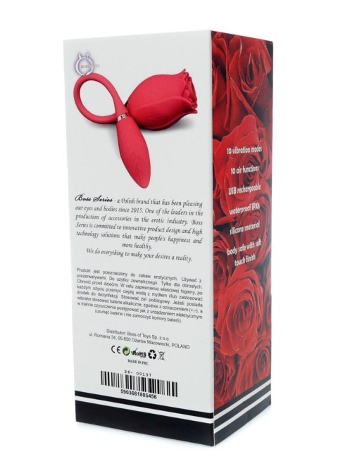 Wibrator różyczka, róża, Wibrator ROSE Miss Coyness USB 20 function Wibrator różyczka, róża, Wibrator ROSE Miss Coyness USB 20 function