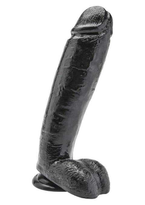 TOYJOY Dildo 10 inch with Balls Black TOYJOY Dildo 10 inch with Balls Black