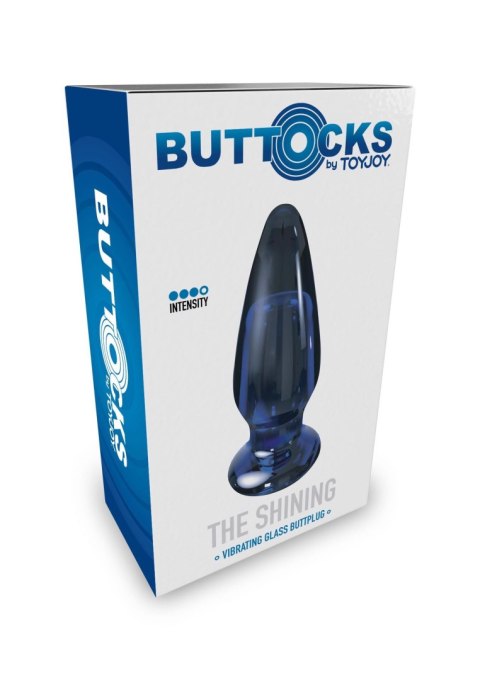 TOYJOY The Shining Glass Buttplug, korek analny Blue TOYJOY The Shining Glass Buttplug, korek analny Blue