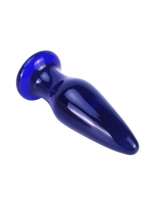 TOYJOY The Shining Glass Buttplug, korek analny Blue TOYJOY The Shining Glass Buttplug, korek analny Blue