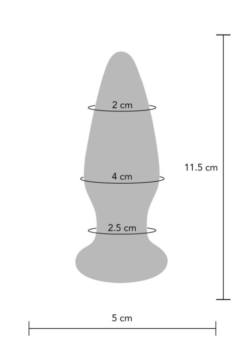 TOYJOY The Shining Glass Buttplug, korek analny Blue TOYJOY The Shining Glass Buttplug, korek analny Blue
