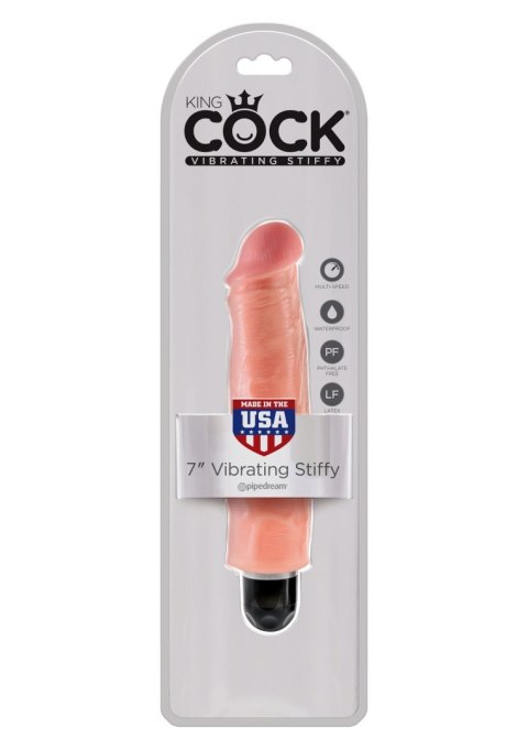 Pipedream King Cock 7 Inch Vibr Stiffy Light skin tone Pipedream King Cock 7 Inch Vibr Stiffy Light skin tone