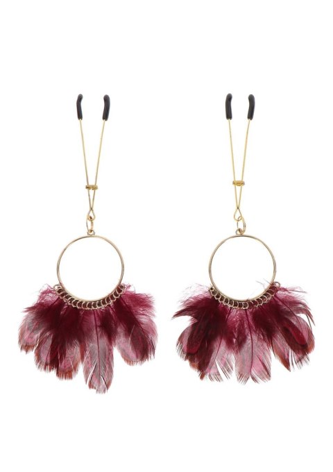 Taboom Tweezers With Feathers Gold Taboom Tweezers With Feathers Gold