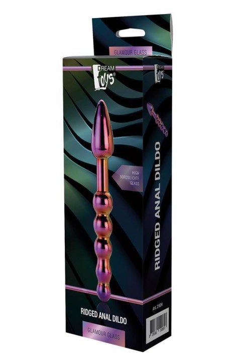 Dream Toys GLAMOUR GLASS RIDGED ANAL DILDO Dream Toys GLAMOUR GLASS RIDGED ANAL DILDO