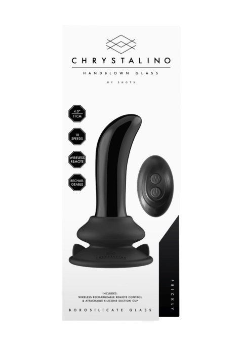 Chrystalino Prickly - With Suction Cup and Remote - 10 Speed - Black Chrystalino Prickly - With Suction Cup and Remote - 10 Speed - Black