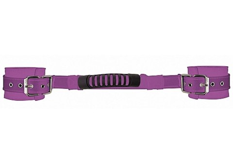 Ouch! Adjustable Leather Handcuffs - Purple Ouch! Adjustable Leather Handcuffs - Purple