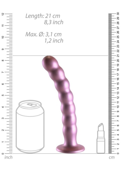 Ouch! Beaded G-Spot Dildo - 8'' / 20,5 cm - Rose Gold Ouch! Beaded G-Spot Dildo - 8'' / 20,5 cm - Rose Gold