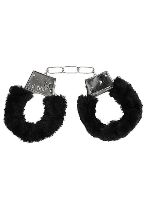 Ouch! Beginner""s Handcuffs Furry - Black Ouch! Beginner""s Handcuffs Furry - Black
