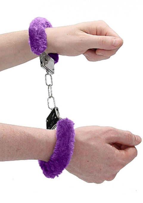 Ouch! Beginner""s Handcuffs Furry - Purple Ouch! Beginner""s Handcuffs Furry - Purple