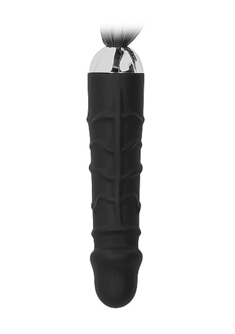 Bicz z Dildo czarny mocny Bicz z Dildo czarny mocny