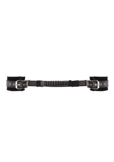 Ouch! Bonded Leather Hand Cuffs With Handle Ouch! Bonded Leather Hand Cuffs With Handle