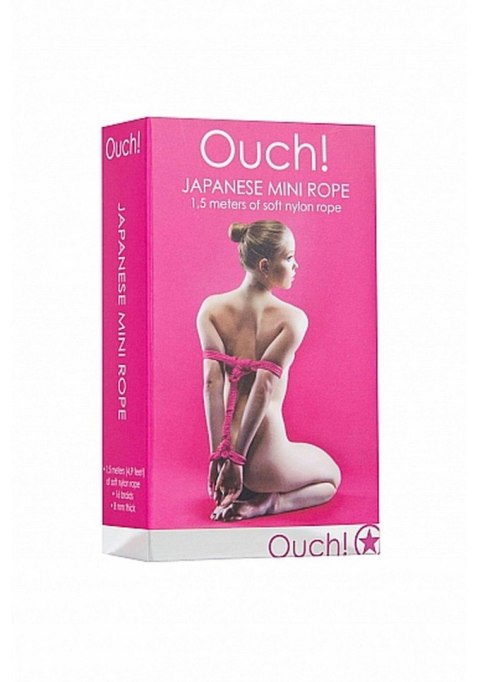 Ouch! Japanese Mini Rope - 1,5m - Pink Ouch! Japanese Mini Rope - 1,5m - Pink