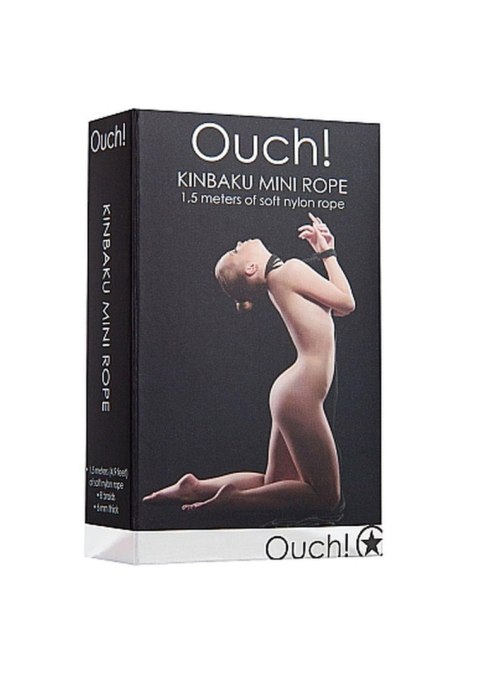 Ouch! Kinbaku Mini Rope - 1,5m - Black Ouch! Kinbaku Mini Rope - 1,5m - Black