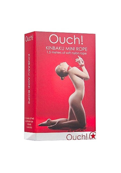 Ouch! Kinbaku Mini Rope - 1,5m - Red