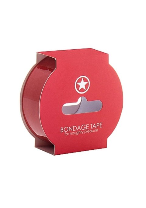 Ouch! Non Sticky Bondage Tape - 17,5 Meter - Red Ouch! Non Sticky Bondage Tape - 17,5 Meter - Red