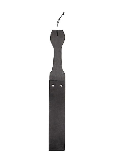 Ouch! Pain Wooden Handle Belt Whip Slapper Leather - Black Ouch! Pain Wooden Handle Belt Whip Slapper Leather - Black