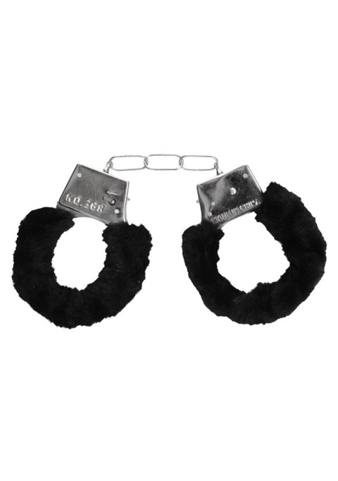 Ouch! Pleasure Furry Hand Cuffs - With Quick-Release Button Ouch! Pleasure Furry Hand Cuffs - With Quick-Release Button