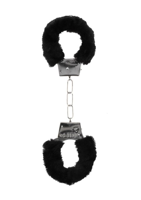 Ouch! Pleasure Furry Hand Cuffs - With Quick-Release Button Ouch! Pleasure Furry Hand Cuffs - With Quick-Release Button