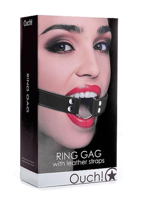 Ouch! Ring Gag - Black Ouch! Ring Gag - Black