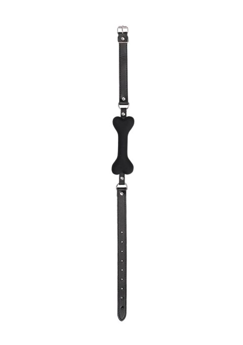 Ouch! Silicone Bone Gag - With Adjustable Bonded Leather Straps Ouch! Silicone Bone Gag - With Adjustable Bonded Leather Straps