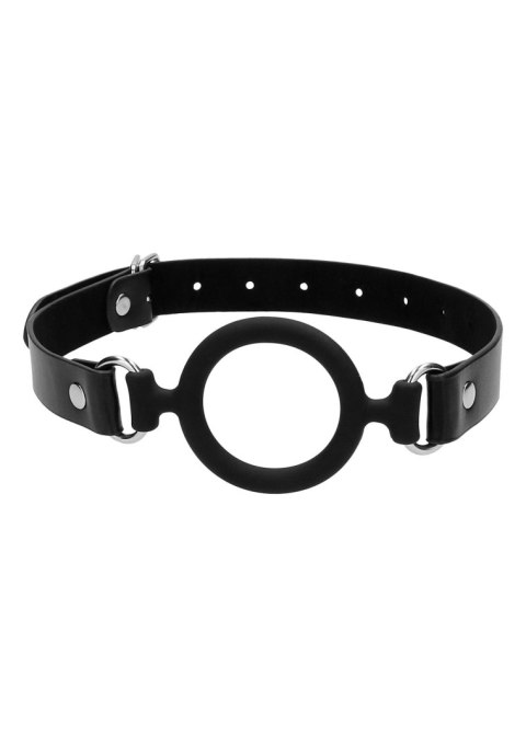 Ouch! Silicone Ring Gag - With Adjustable Bonded Leather Straps Ouch! Silicone Ring Gag - With Adjustable Bonded Leather Straps