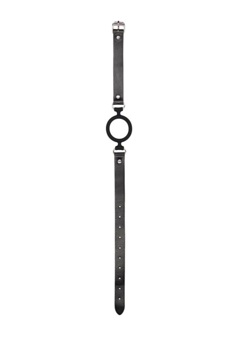 Ouch! Silicone Ring Gag - With Adjustable Bonded Leather Straps Ouch! Silicone Ring Gag - With Adjustable Bonded Leather Straps