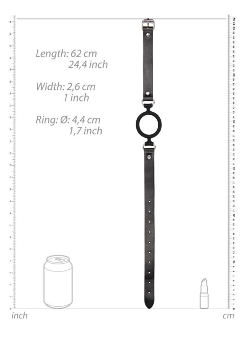 Ouch! Silicone Ring Gag - With Adjustable Bonded Leather Straps Ouch! Silicone Ring Gag - With Adjustable Bonded Leather Straps
